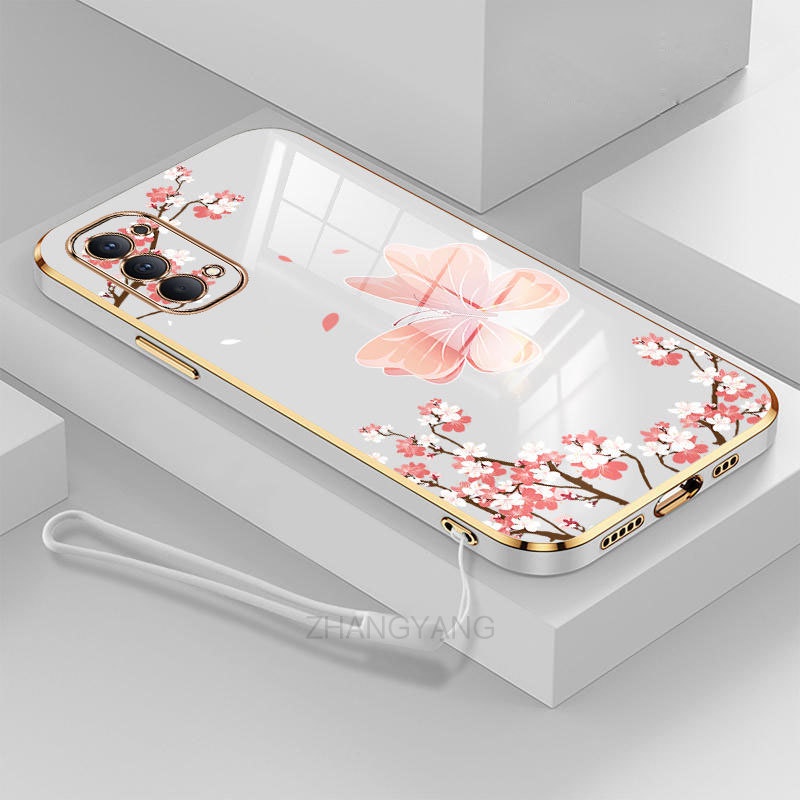 Ốp ĐiệN ThoạI HìNh Hoa Cho oppo reno 4 reno 5 reno 4 Pro reno 5 Pro