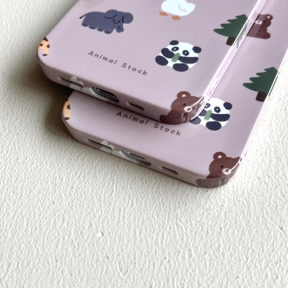 Casing Hard Case Compatible With iPhone11 iPhone12 iPhone12Pro iPhone12ProMax iPhone13 iPhone13Pro iPhone13ProMax 14 14Pro 14Plus 14ProMax Tree Animals Pattern Cover