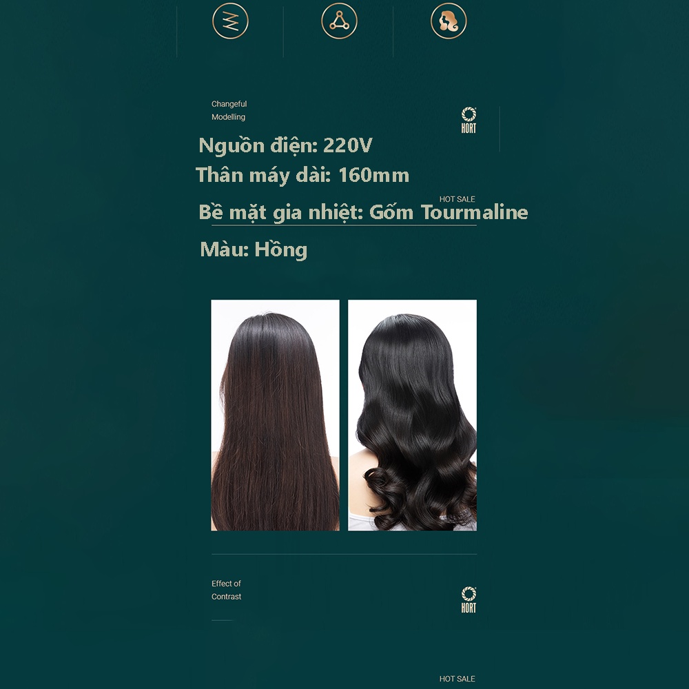 Máy duỗi ép tóc mini Enchen Hair Curler EH1002 - Shop MI Ecosystem Authorized