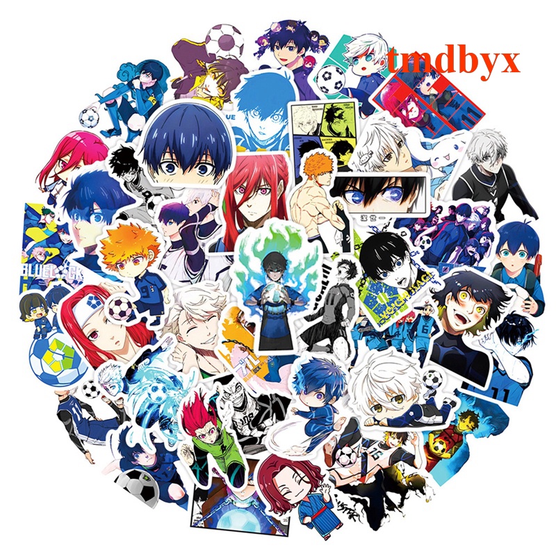 Tmdbyx Set 50 Miếng Dán Chống Thấm Nước Họa Tiết Anime Chigiri Hyouma Isagi Yoichi Bachira Meguru