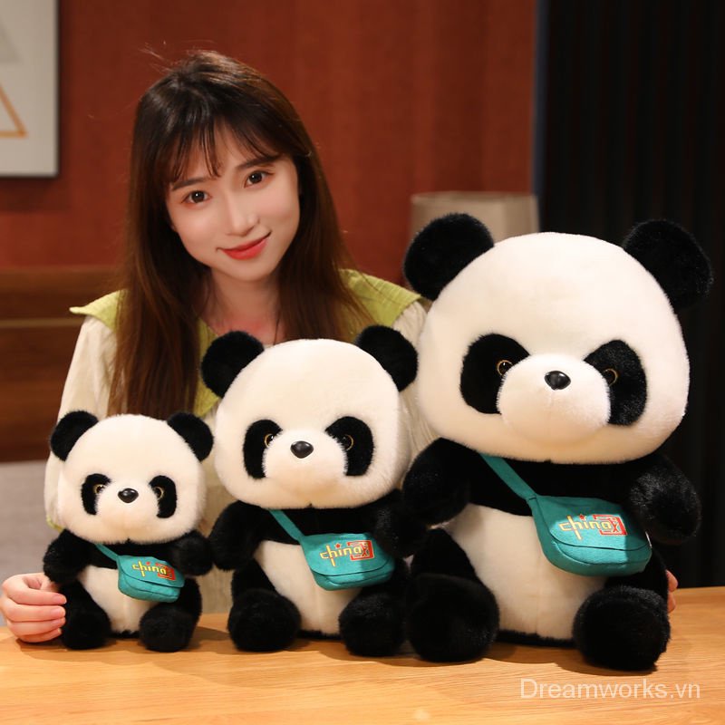 Ba Lô Hình Gấu Trúc Nhồi Bông Dễ Thương Dùng Làm Quà Tặng Sinh Nhật