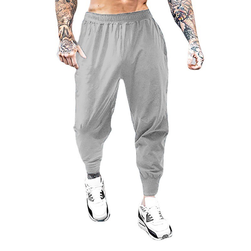 Quần Thể Thao Màu Trơn Dáng Ôm Thoáng Khí Thời Trang Cho Nam