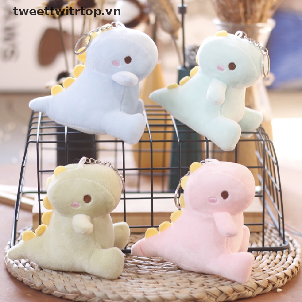 1 Móc Khóa Khủng Long Nhồi Bông Đáng Yêu 12cm