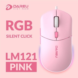 Chuột gaming DareU LM121 (Led RGB, Silent Click, DPI 1000 - 6400)