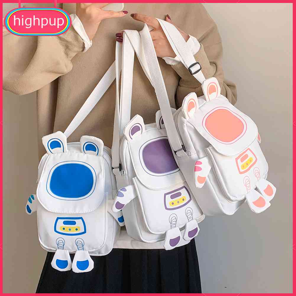 Túi Đeo Chéo Vai Bằng Nylon Họa Tiết Phi Hành Gia Hoạt Hình Thời Trang Dễ Thương Dành Cho