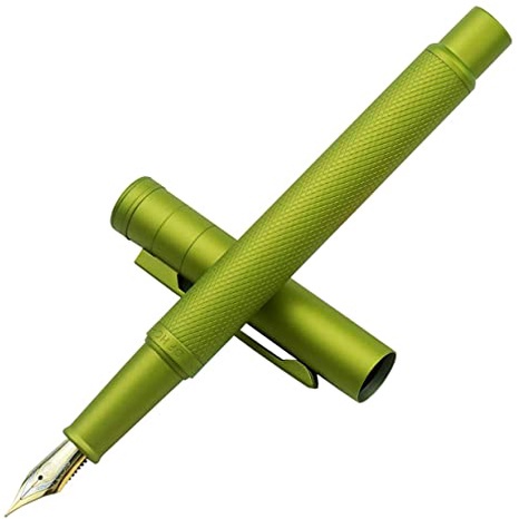 Hongdian Forest Series Bút Máy Màu Vàng Fine Nib 0.5mm Kết Cấu Cây Đẹp Bút Viết Kim Loại Tuyệt Vời