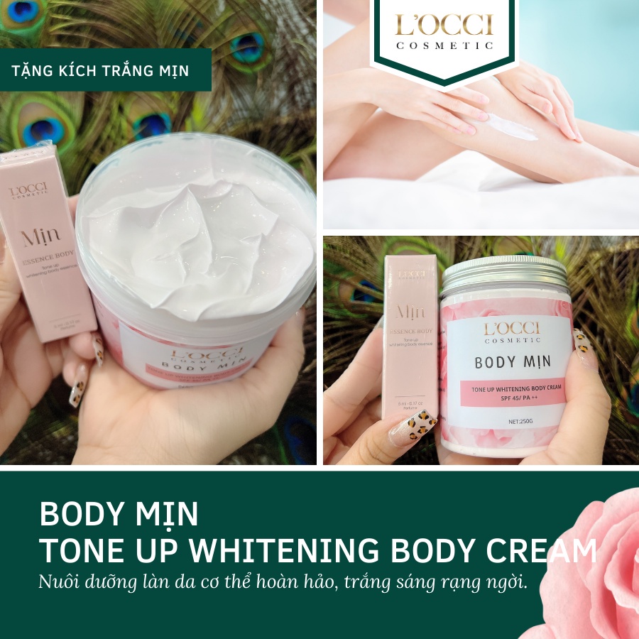 Kem Body Mịn Dưỡng Ẩm Toàn Thân Làm Trắng Sáng Da L'OCCI COSMETIC 250g