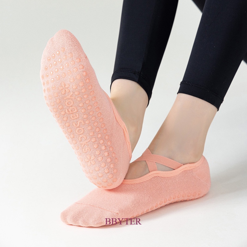 Vớ Cotton Xỏ Ngón Tập Yoga Pilates Chống Trượt