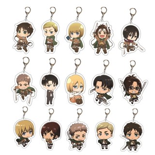 Móc Khóa Hình Nhân Vật Levi Ackerman Eren Jaeger Phim Attack On Titan
