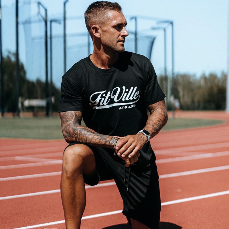 Áo Thun Cotton Ngắn Tay Cổ Tròn Thoáng Khí Thoải Mái Dành Cho Nam