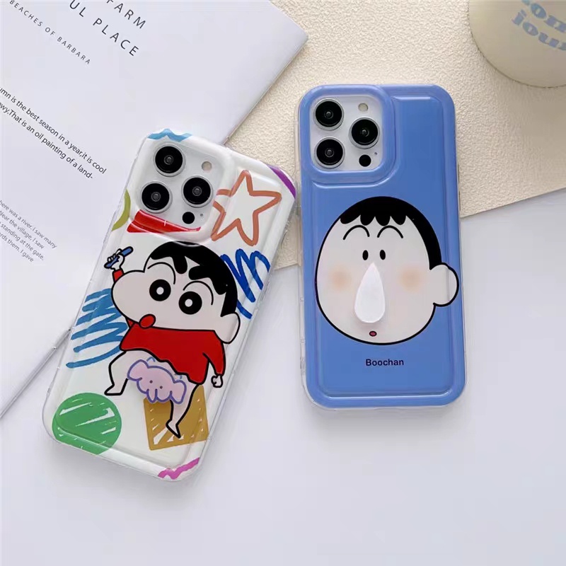 Ốp Điện Thoại Hình Cậu Bé Bút Chì Vui Nhộn Cho iPhone 14 Plus 11 12 13 14 Pro MAX 6 6S 7 8 Plus SE 2022 XR X XS MAX