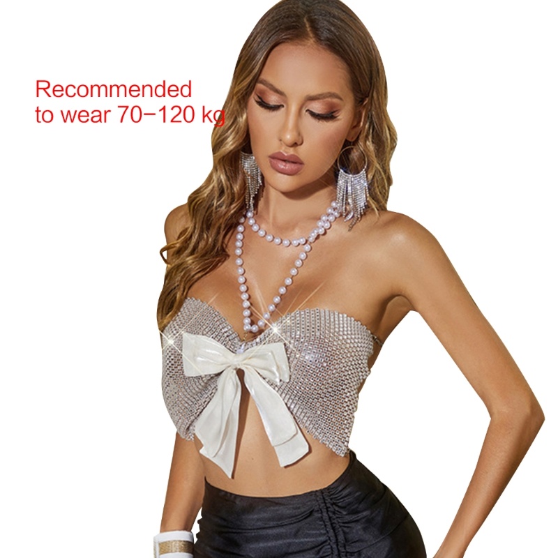 Áo Hai Dây Hở Lưng Lấp Lánh Gợi Cảm Cho Nữ