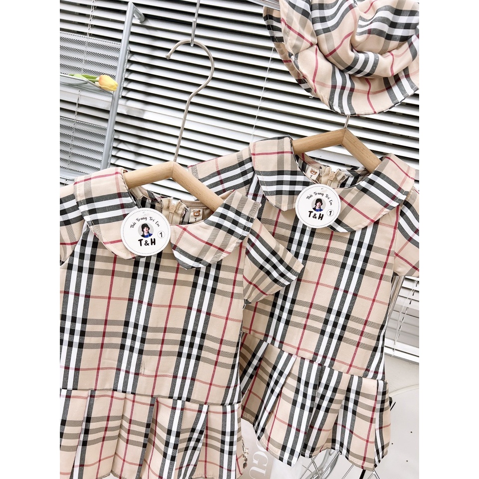 Đầm Mùa Hè Tay Ngắn Phong Cách Âu Mỹ Mới Cho Bé Gái