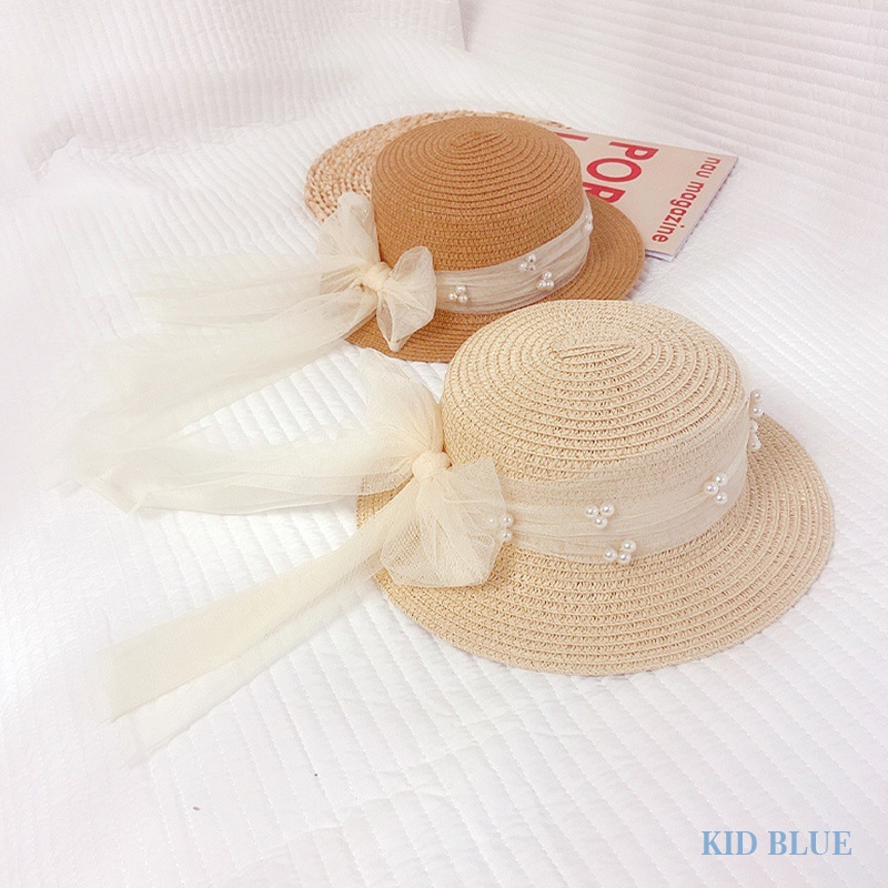 Mũ Cói Rộng Vành Chống Nắng Thiết Kế Mới Thời Trang Mùa Hè Dành Cho Bé