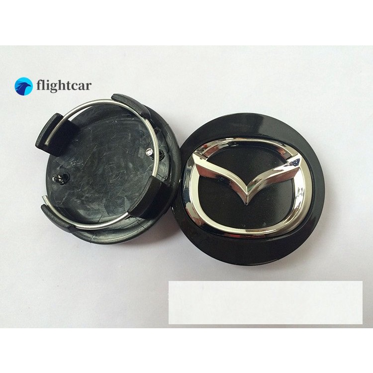 Set 4 Nắp Đậy Trục Bánh Xe Hơi 56MM In Logo Cho Mazda 2  Mazda 3 Mazda 6,CX5, CX7, RX-8,Atenza, MX-5