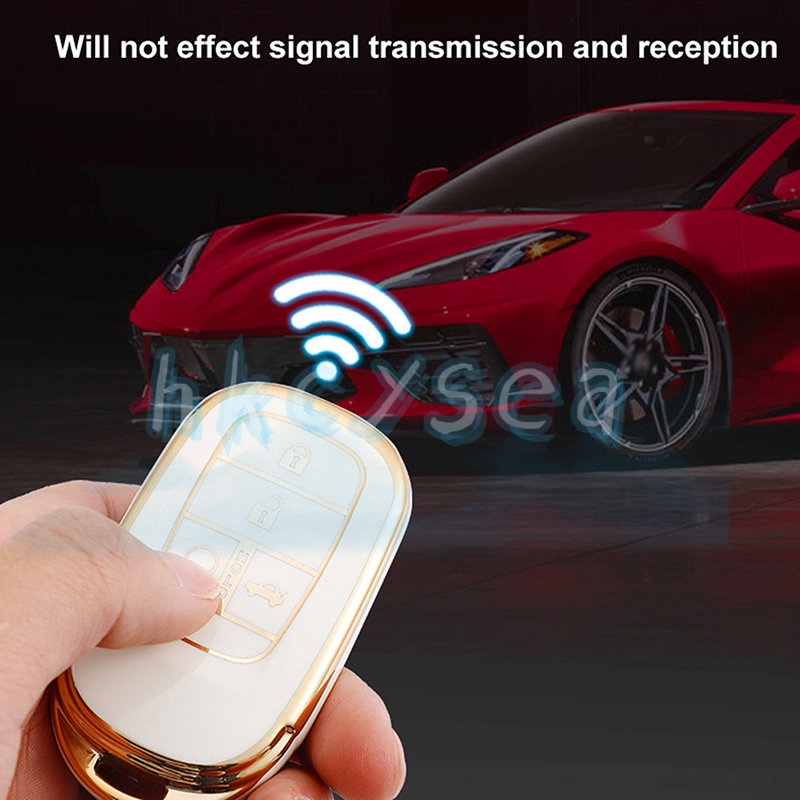 Vỏ Bọc Chìa Khóa Xe Hơi Bằng TPU Có 4 Nút Bảo Vệ Cho Honda Civic Accord HR-V CRV 2022 2023