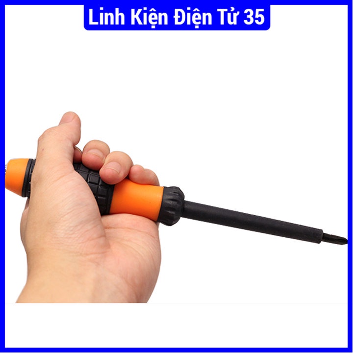 Tô vít - bút thử điện 4 cạnh Asaki AK-908, tích hợp 2 chức năng, mũi vặn hợp kim 4 cạnh, chống gỉ sét, mài mòn