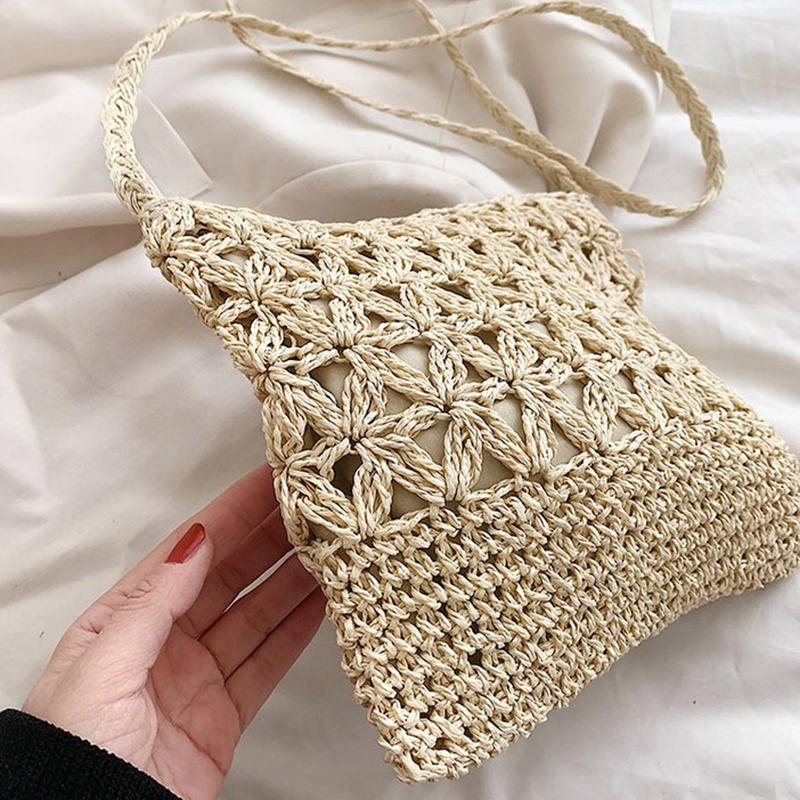 Ielgy Túi Đeo Chéo Vai Thiết Kế Rỗng Nhẹ Nhàng Phong Cách Kỳ Nghỉ Cho Nữ