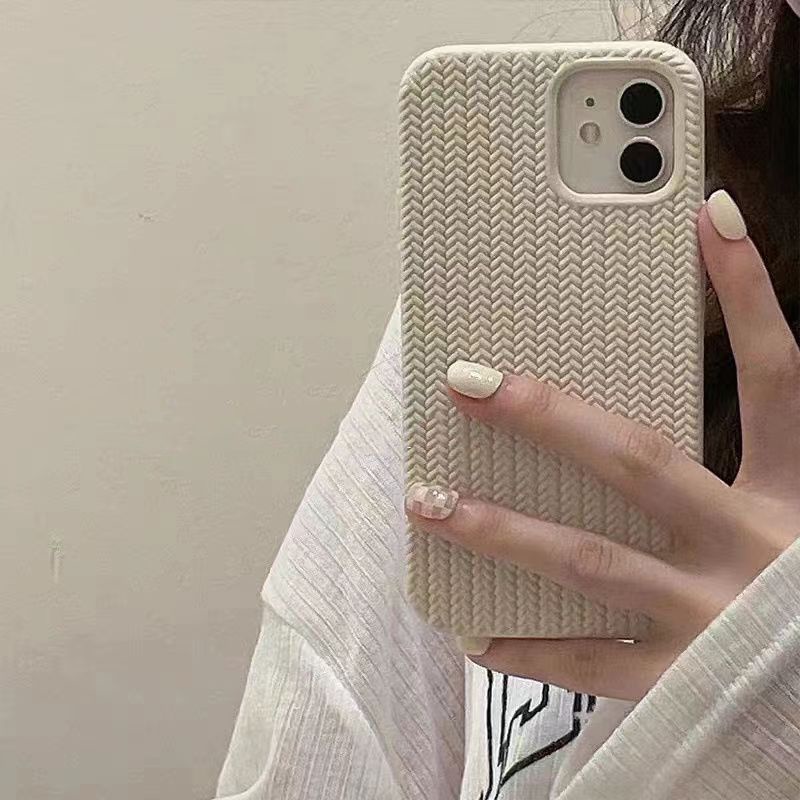 Ốp Điện Thoại Màu Trơn Phong Cách Nhật Hàn Thời Trang Thu Đông Cho iphone14promax 13 12 11 X 8IGB 14Promax