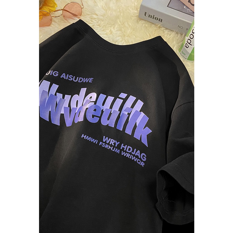 Áo Thun Nam Tay Ngắn Phong Cách Hip Hop Âu Mỹ Mới