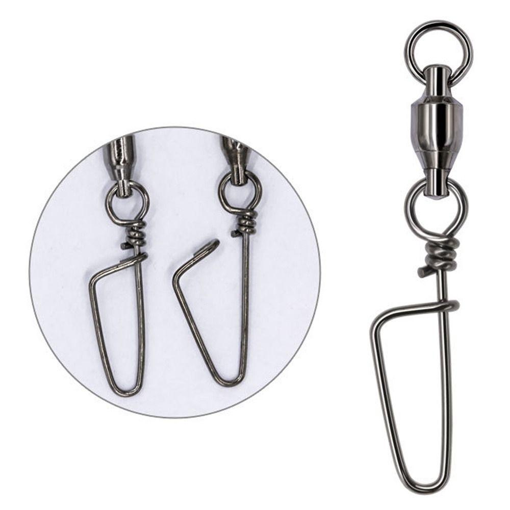 MYRONGVN Set 10 Khóa Câu Cá Bằng Thép Không Gỉ Kích Thước 1 # Đến 8 #