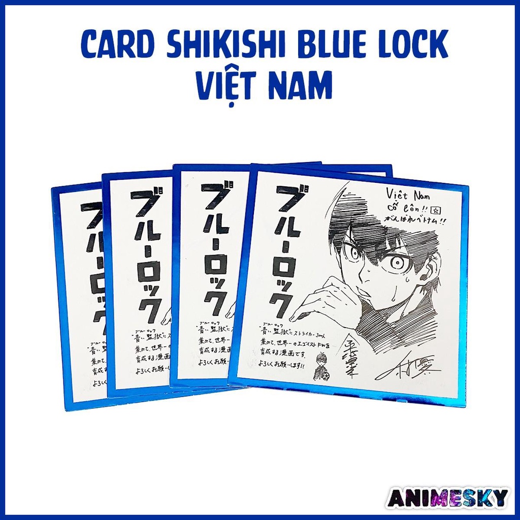 Card Blue Lock Shikishi Japan Việt Nam độc quyền