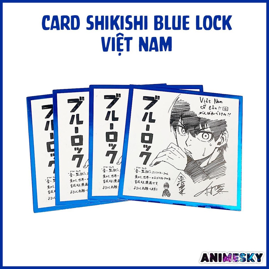 [Có sẵn] Card Blue Lock Shikishi Japan Việt Nam độc quyền