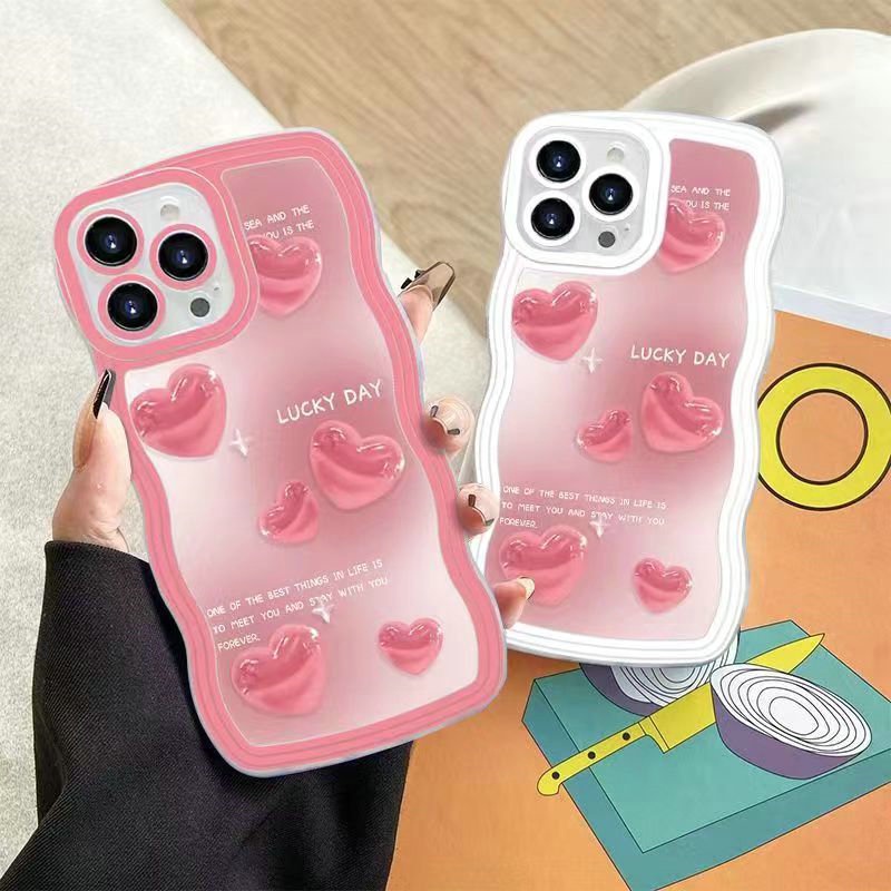 DBW| Ốp lưng Realme 3 5 5i 5S 6i 6 7 8 9 Pro Plus 10 C1 C2 C3 C11 C12 C15 C20 C21 C21Y C25Y C25 C25S C30S C31 C33 C35 C53 C55 Narzo 20 30A 50i 50A Prime Soft Couple Pink Transparent Gradient Love Handphone Case