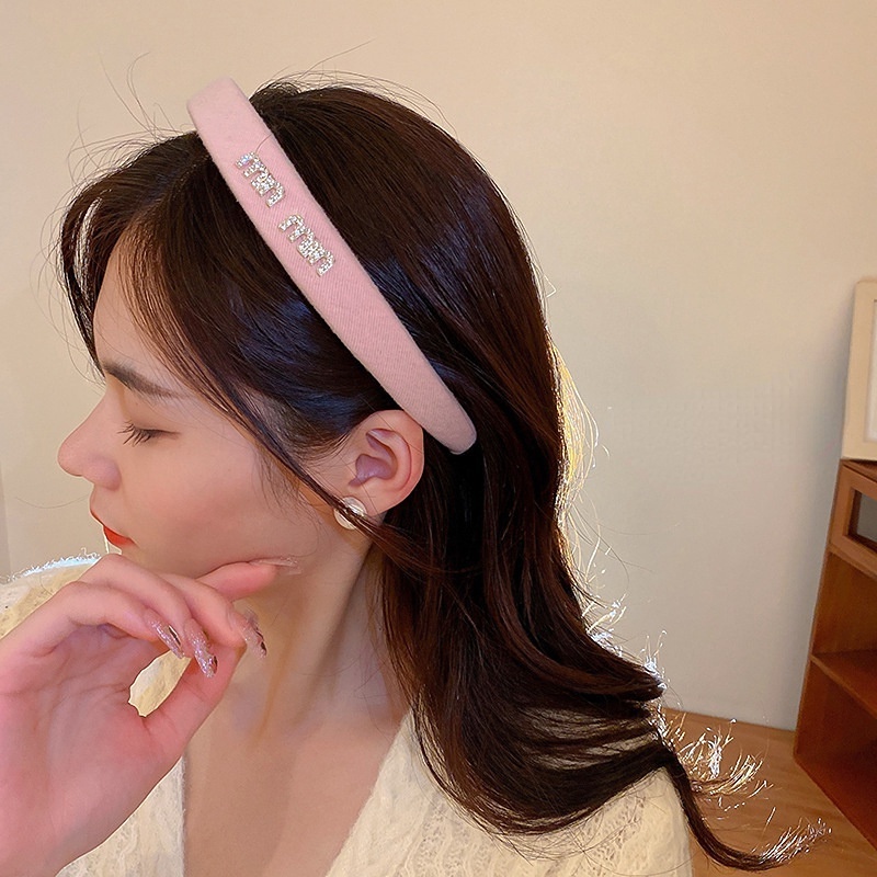 Dongdaemun Băng Đô Đính Kim Cương Chữ Tiếng Anh Đơn Giản Dễ Phối Đồ RYVN