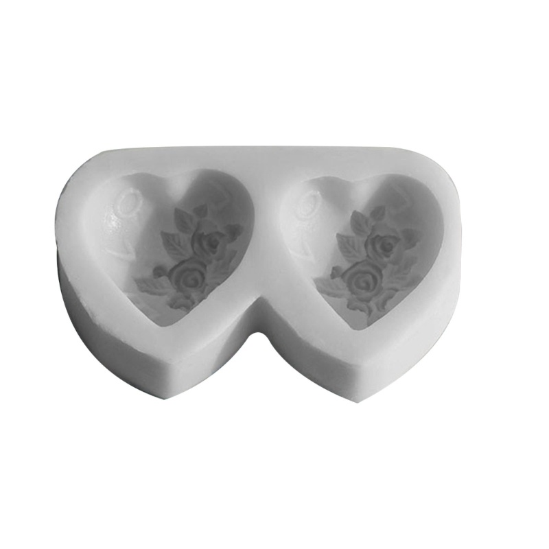 Khuôn Silicone Làm Xà Phòng Thủ Công 3D Hình Trái Tim