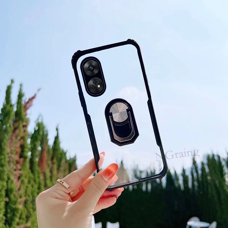 Ốp Điện Thoại Chống Sốc Có Giá Đỡ Cho OPPO A17 A17K A98 A78 A58 A77S 4G 5G Reno 8T 8Z 9 Pro + 4G 5G