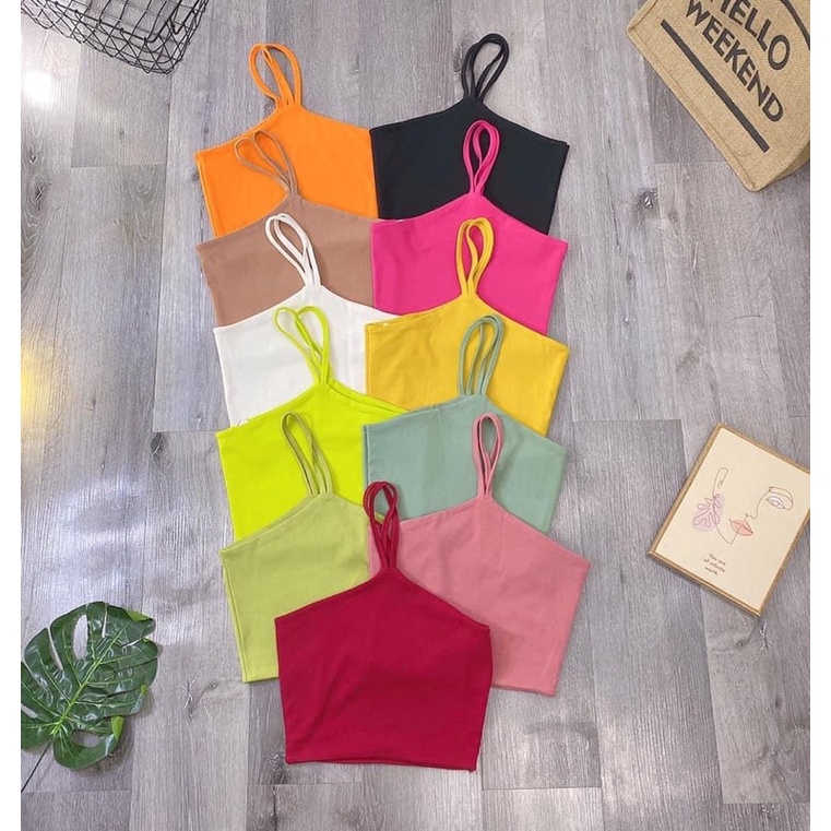 áo croptop yếm thun borip thun siêu đẹp ạ ( hình thật 100%)alohashop91