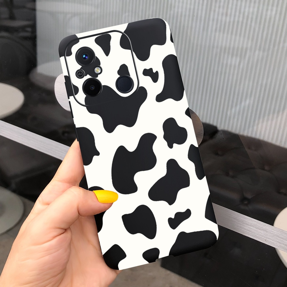 Ốp Điện Thoại Silicon Mềm Màu Kẹo Hình Bò Sữa Phi Hành Gia Cho Xiaomi Redmi 12C 11A 2023 Redmi12c 4G