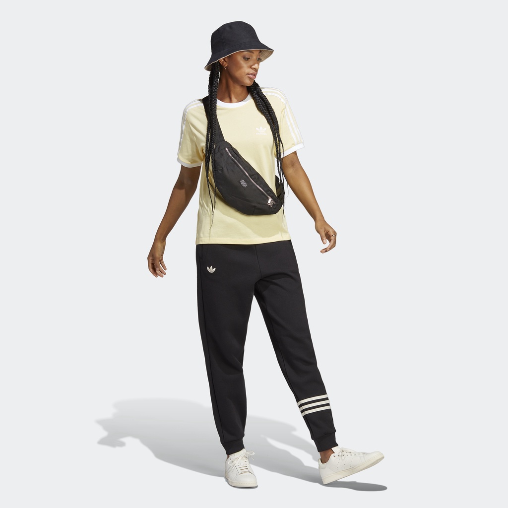 Adidas Phong cách sống Áo Thun 3 Sọc Classics Adicolor Nữ Màu vàng IB7412