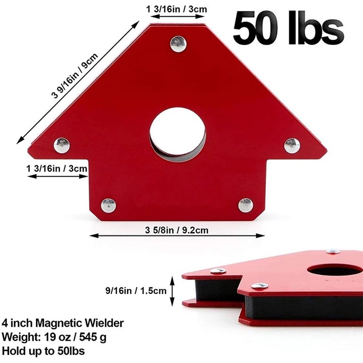 Ke Góc Nam Châm Siêu Mạnh - Nam Châm Ke Góc Vuông Hàn Sắt Thông Minh 12kg 22kg 33kg  shop hpt