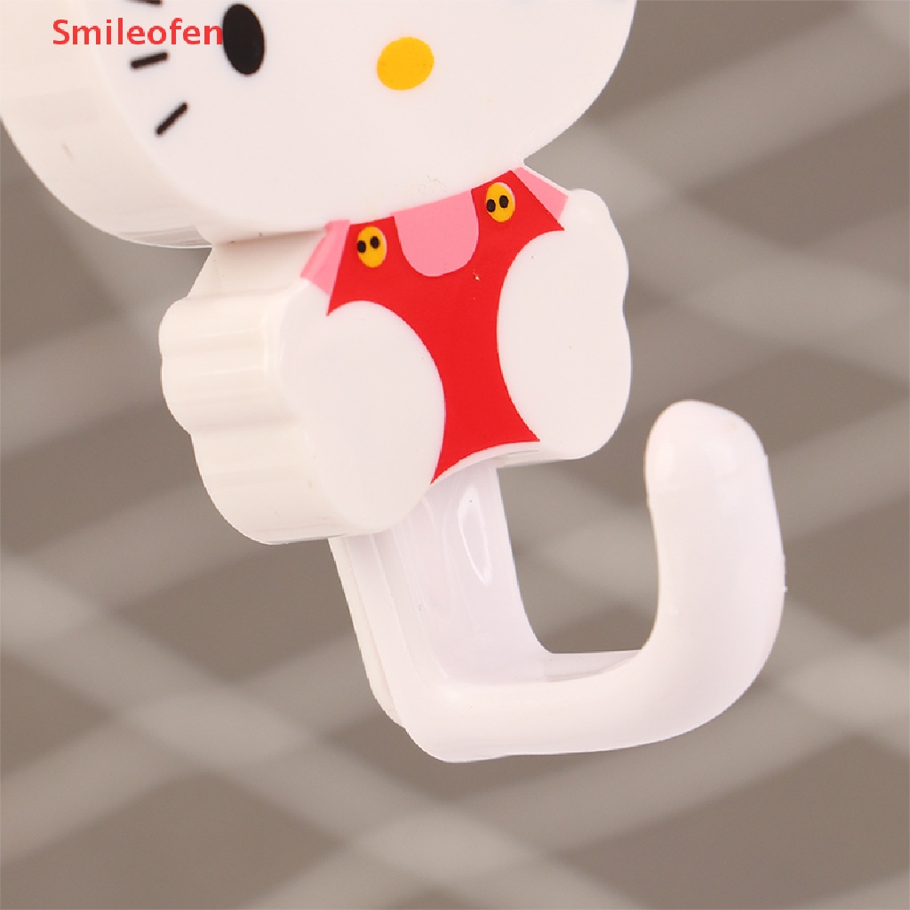 1 Cặp Móc Dán Tường Chắc Chắn Họa Tiết Hoạt Hình Dễ Thương Cho Học Sinh