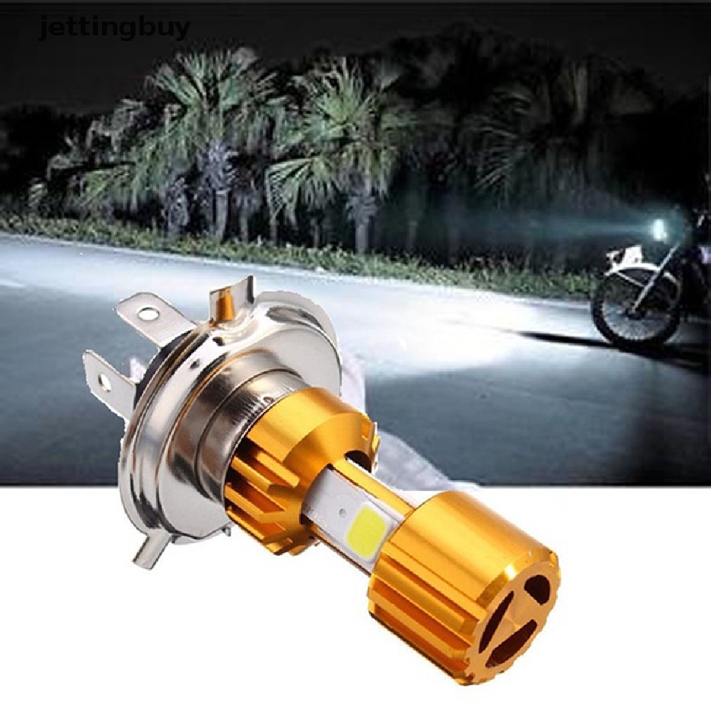 Bóng Đèn Pha LED H4 10W 3 COB 500LM Hi / Lo Chuyên Dụng Cho Xe Mô Tô