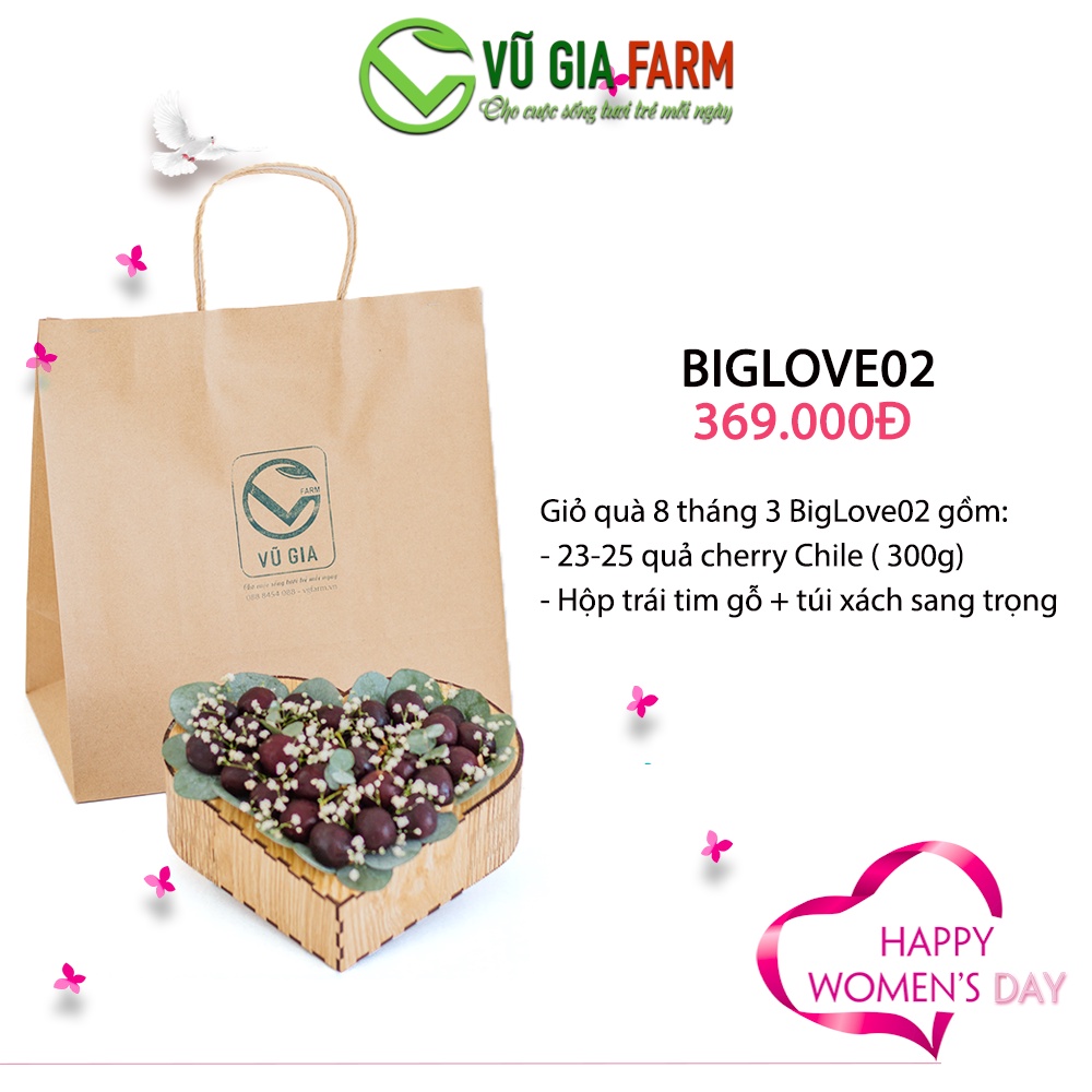 [GIỎ QUÀ TẶNG] BigLove02 Cherry Chile Cao Cấp