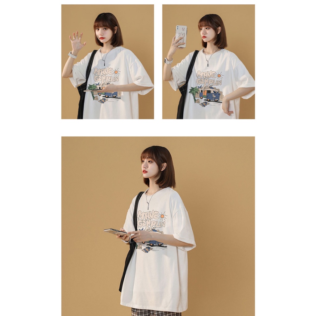 Áo Thun Tay Ngắn Cổ Tròn In Chữ Phong Cách hip hop Đường Phố Hàn Quốc Cho Nam Cỡ S-5XL