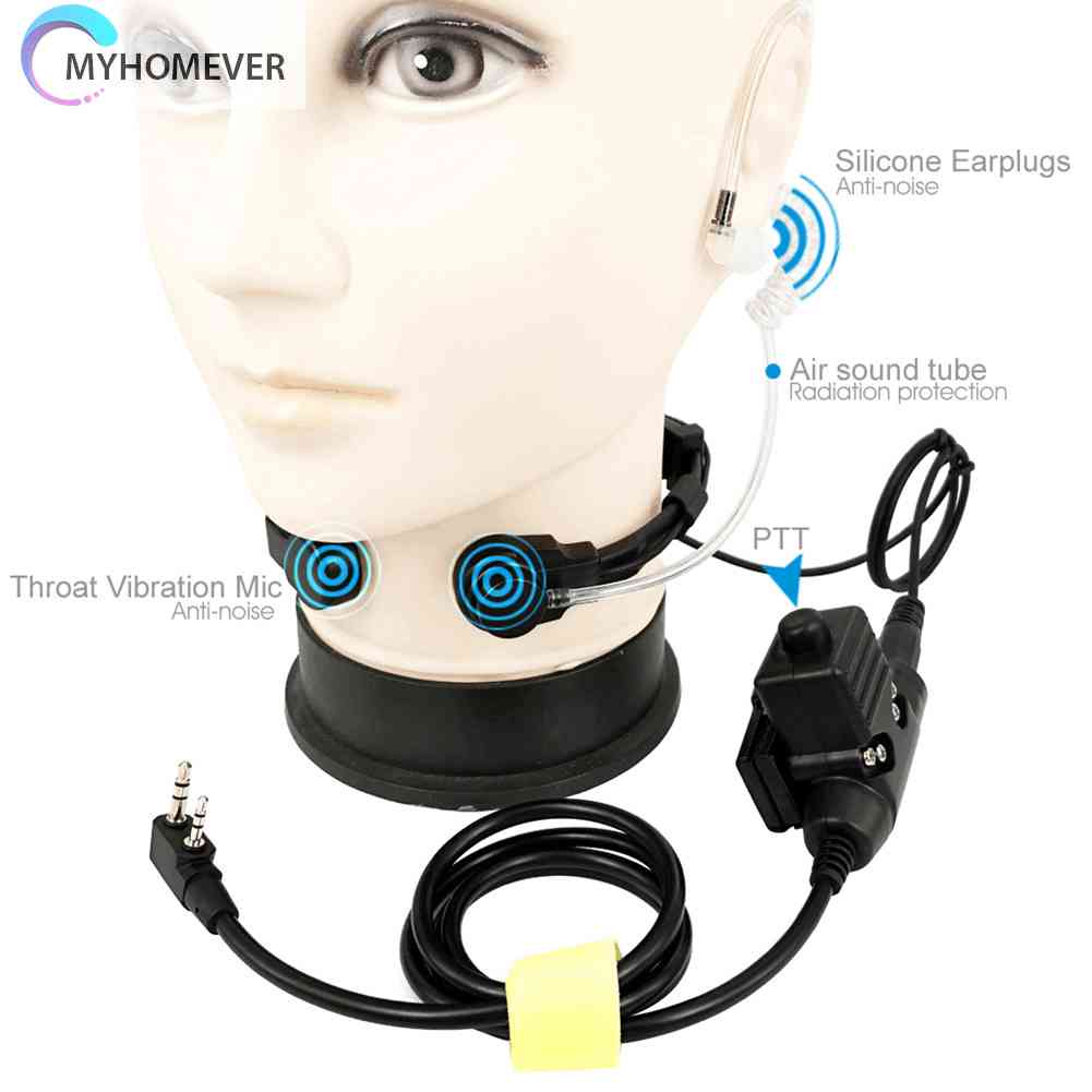Tai Nghe Ống Họng Kèm Micro Có Thể Điều Chỉnh Cho BAOFENG Kenwood KPG HYT TYT