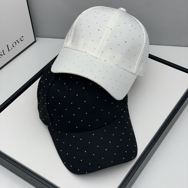 Mũ Lưỡi Trai Đính Đá Phong Cách Hàn Quốc Cho Nữ