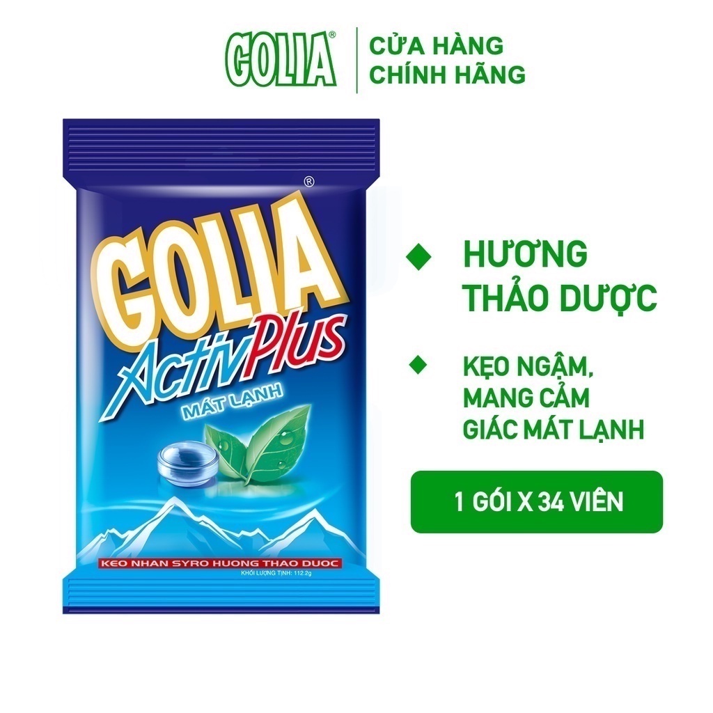 Kẹo nhân syrô Golia Activ Plus (Dạng Gói)