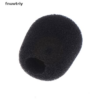 [fnuwtriy] 10pcs Practical Small Black Microphone Headset Windscreen Sponge Foam Mic Cover VN