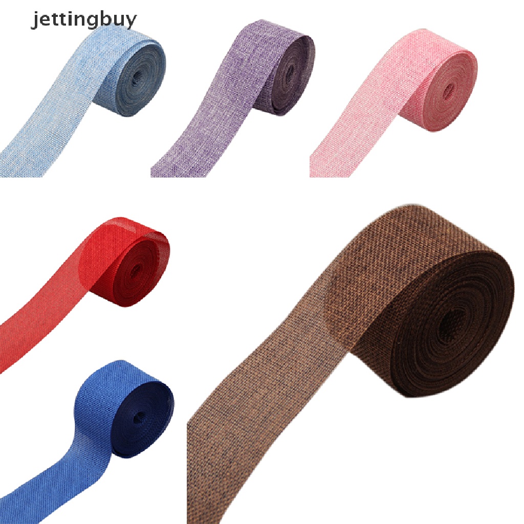 Cuộn Ruy Băng Bằng Vải Đay Tự Nhiên 5cm * 10m Trang Trí Tiệc Cưới DIY