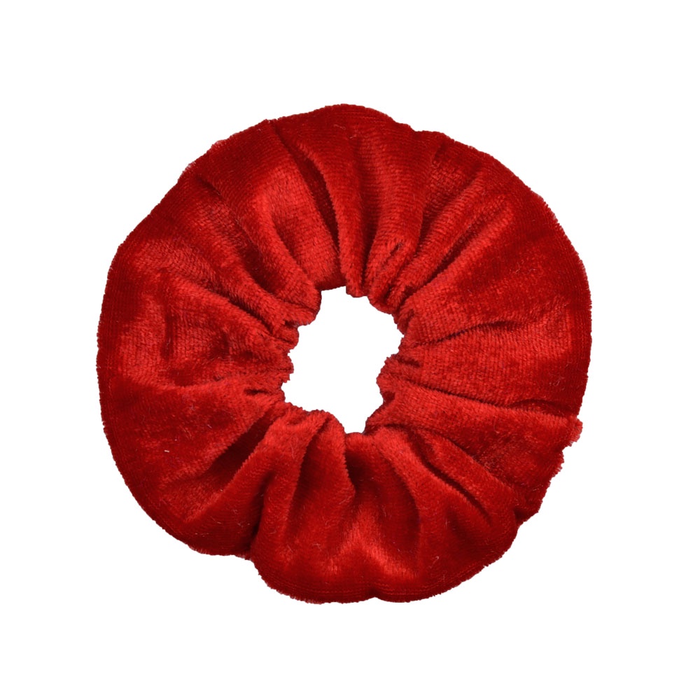 1 Dây Cột Tóc Cao Su Co Giãn Bọc Nhung Màu Trơn 4.3 inch Dành Cho Nữ