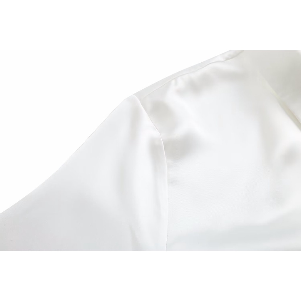 Áo Choàng Sơ Mi Zara Màu Trơn Cổ POLO Cột Dây Thời Trang Xuân Hè Cho Nữ Có 23 Kiểu2307512