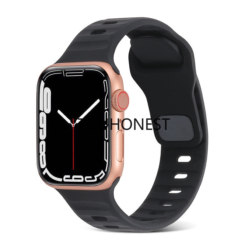 Dây Đeo Thay Thế Bằng Silicon Cho Đồng Hồ Thông Minh Apple Watch Ultra 49mm Series 4 5 6 SE 44mm 40mm 8 7 3 2 1 45mm 41mm 42mm 38mm