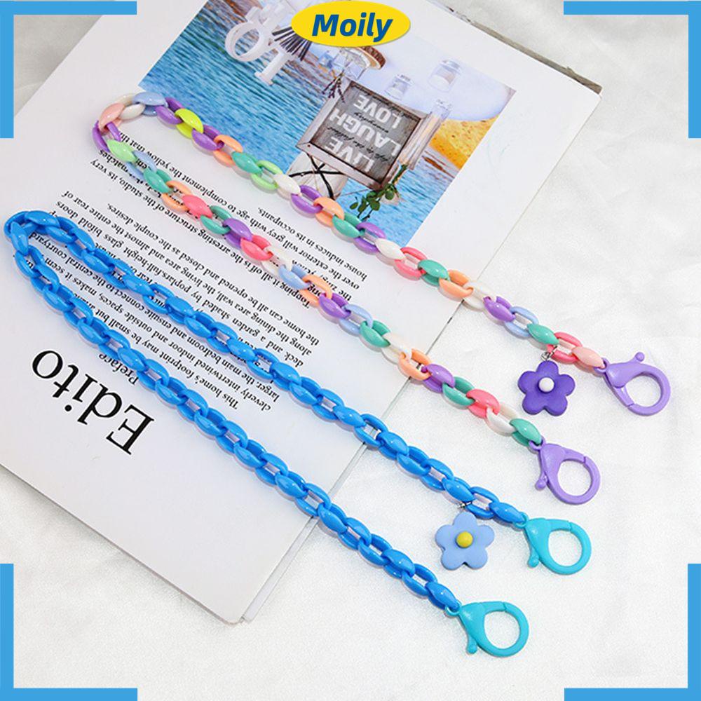 Dây đeo cổ bằng acrylic màu kẹo thời trang chống thất lạc