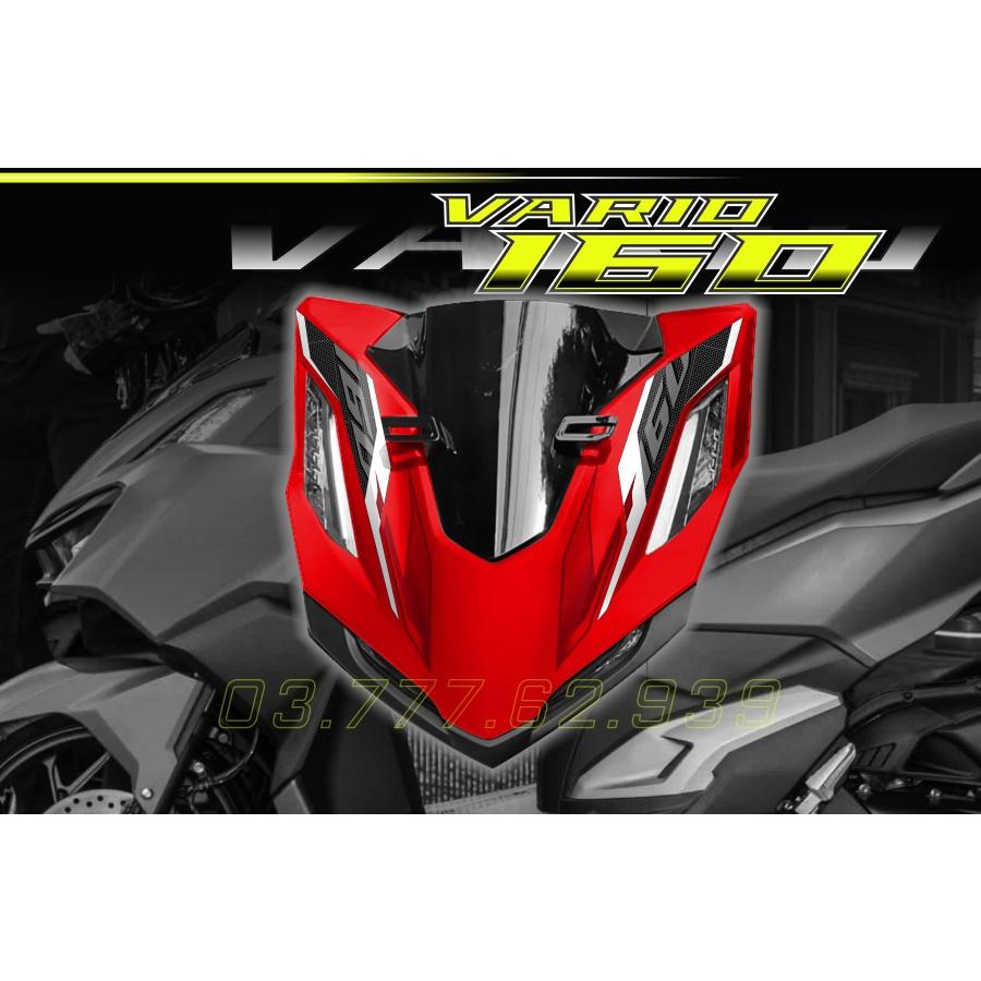 TEM RỜI Vario 160 xe đỏ mẫu tổ ong siêu hot 2023