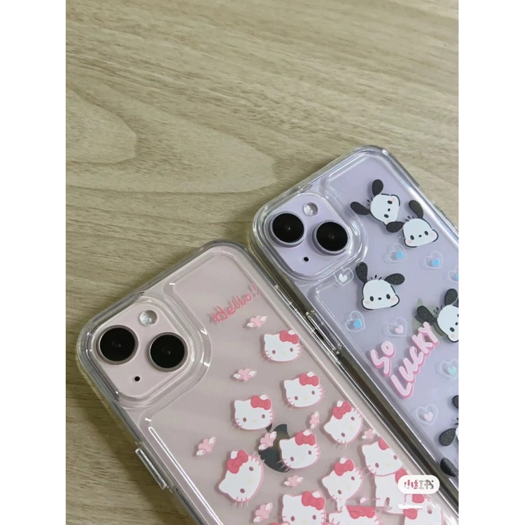✅Ốp Điện Thoại Mềm Trong Suốt Chống Sốc Hình Cún Hoạt Hình Cho iPhone14pro xr 13 / 12 xs 7p 11 8pins 9ZHU
